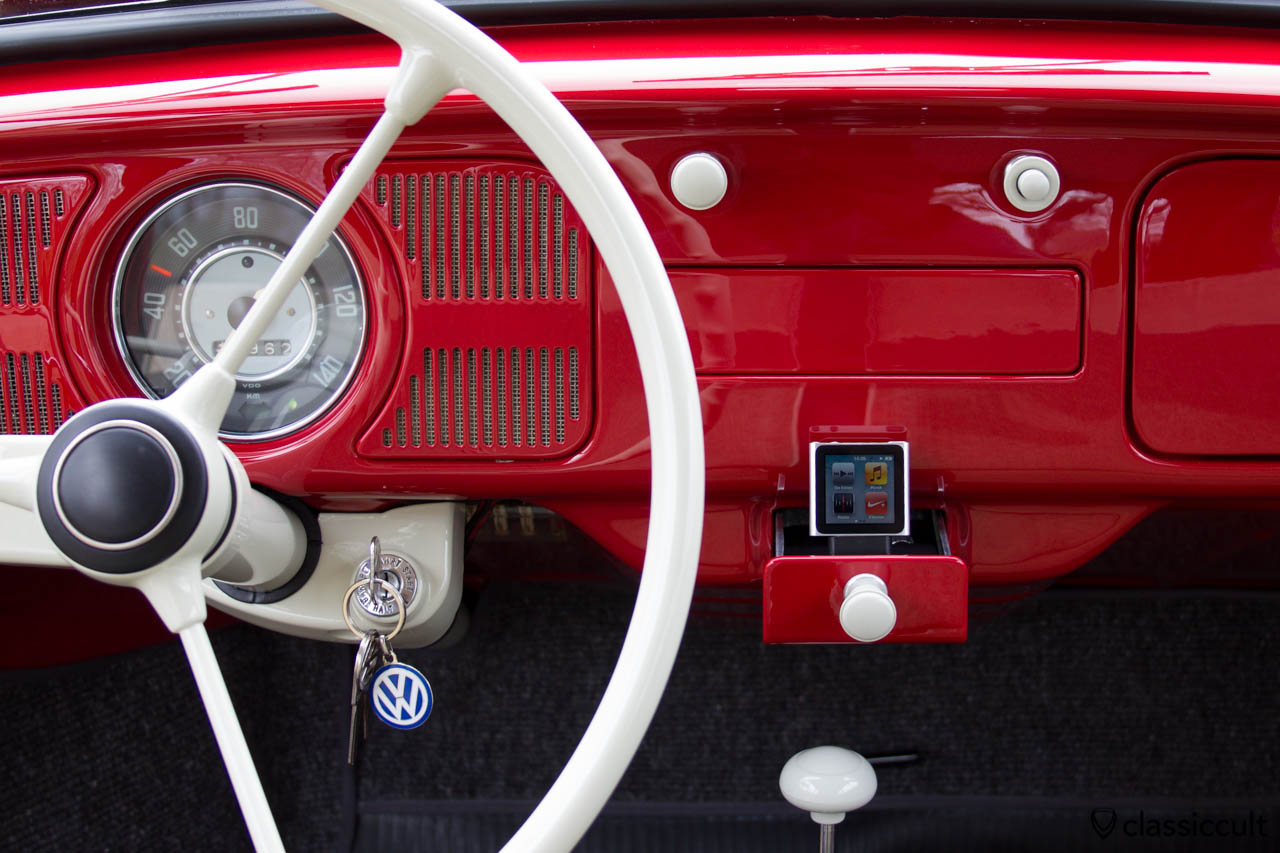my 1965 1200 A VW Beetle Sound System with iPod