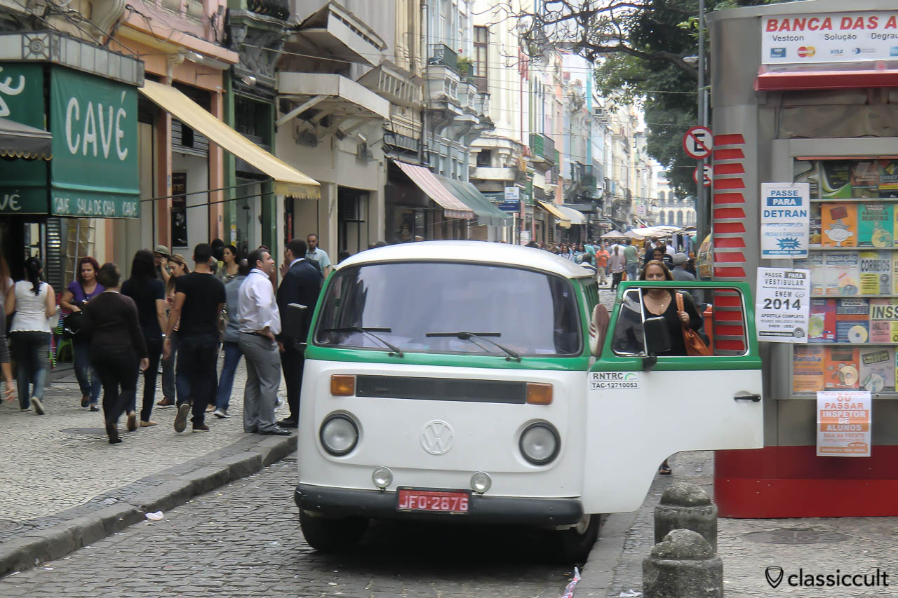 VW Bay Window Bus on Rio de Janeiro Streets