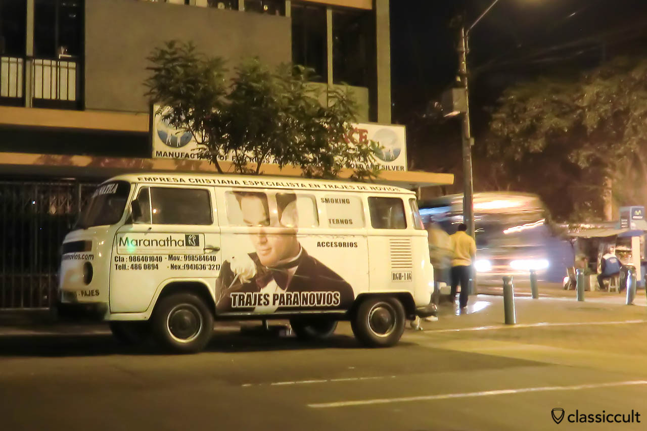 Brazilian Bay/Split Hybrid VW Bus Atelier Maranatha Miraflores, Peru, May 5, 2013