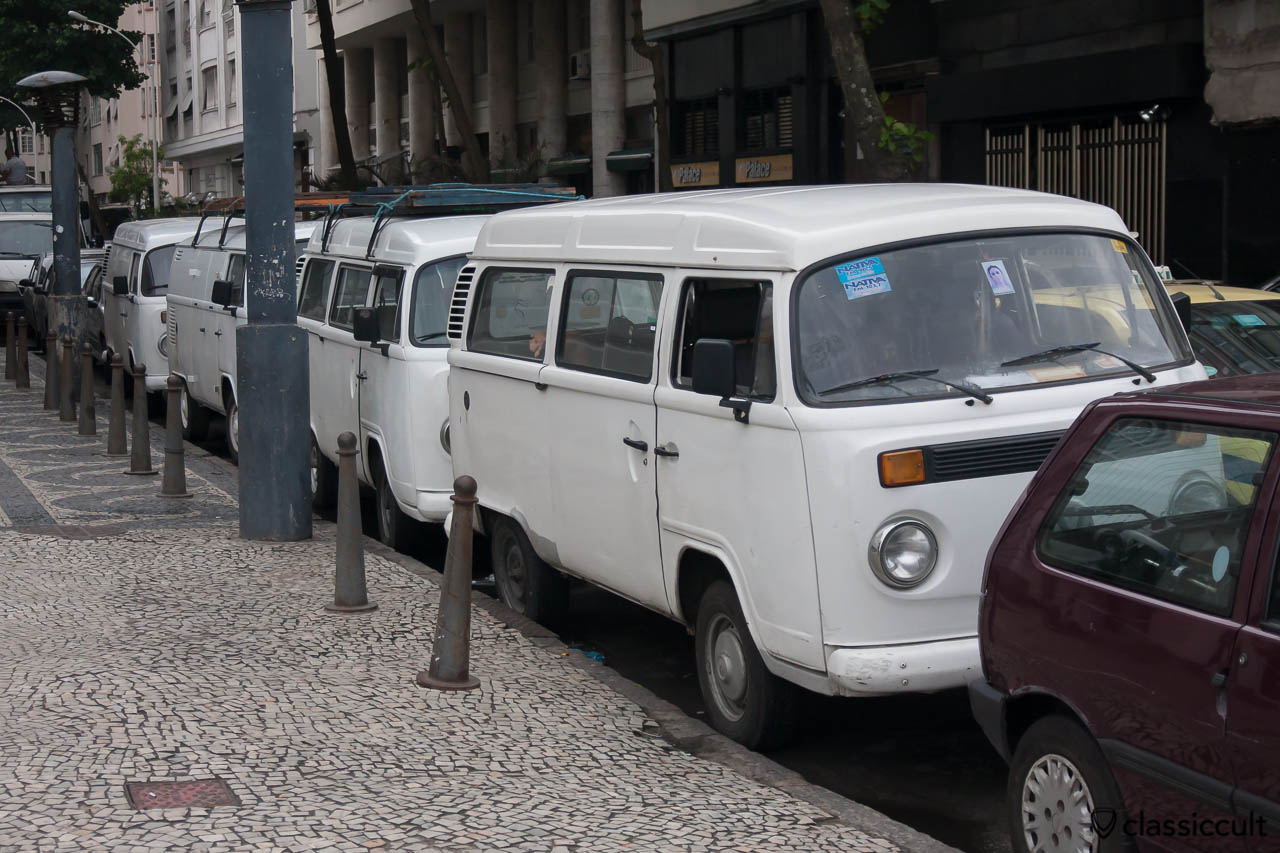 Brazilian VW Bay Bus line up Copacabana Palace Hotel Rio, May 23, 2013
