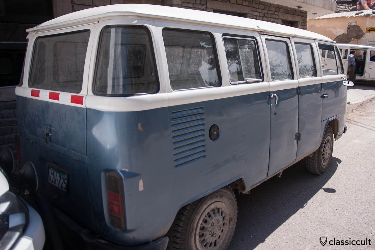 Brazilian VW Bay Split Hybrid Bus Yanque, Peru, May 10, 2013