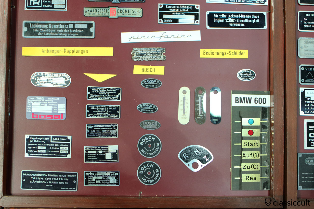 repro of vintage car badge