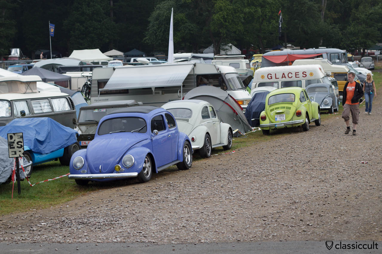 Le Bug Show campsite August 3, 7:41 a.m.