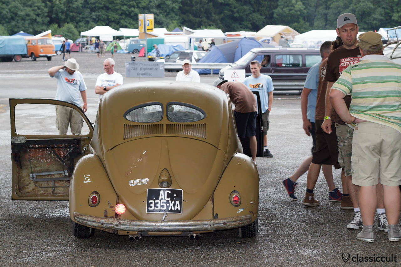 VW Split Bug with 4 tip exhaust Bug Show 2013