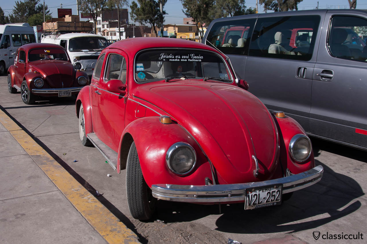 Classic VW Beetles in Arequipa, Peru, May 9, 2013