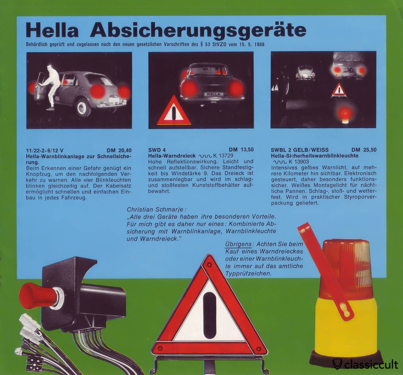 Hella Fog Lights Lamp Accessory Light Brochure 1969