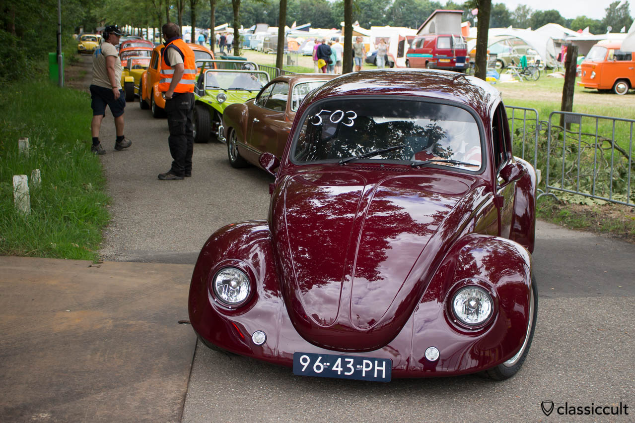 Classic Volkswagen waiting for Sprint at IKW Wanroij 2014