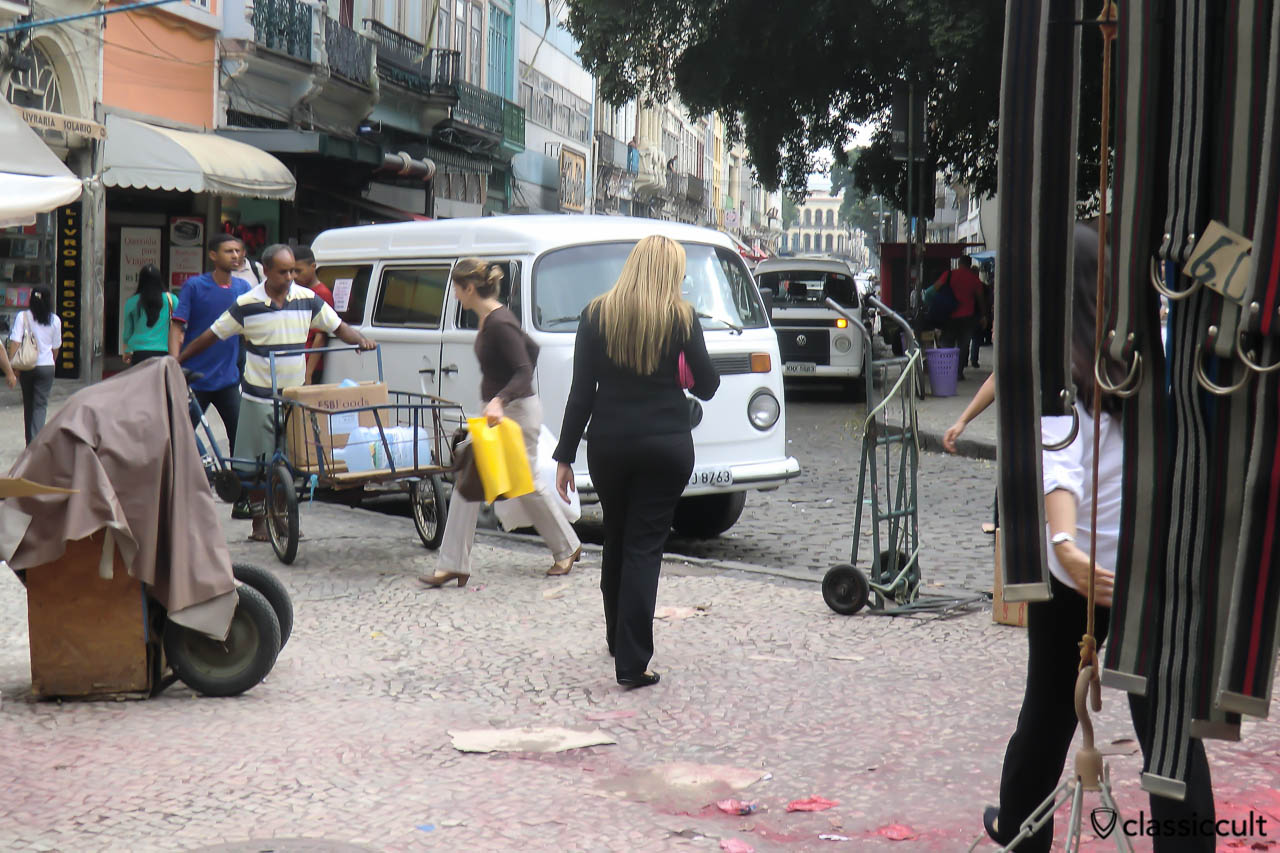 Kombi VW Bus, Historic Centro District, Rio de Janeiro, Brazil, May 23, 2013