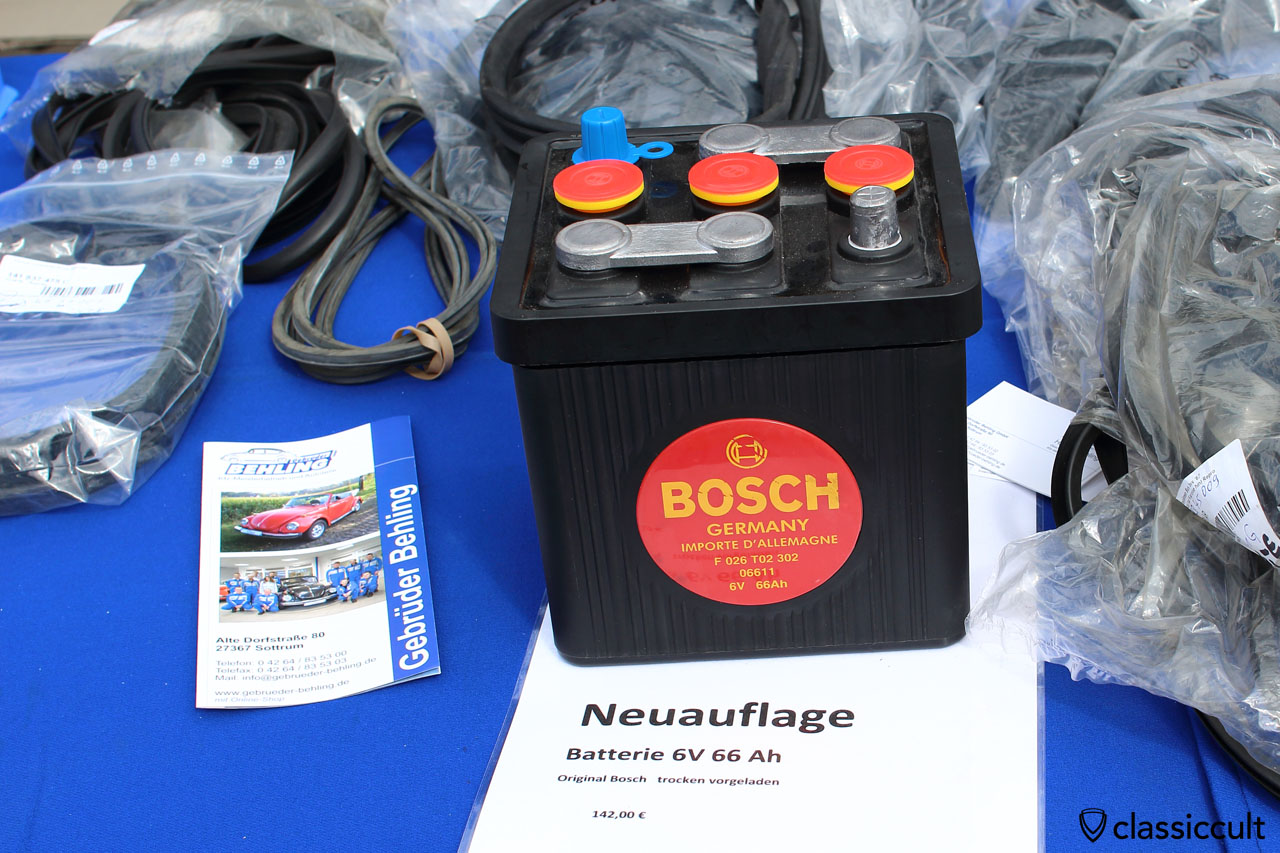 Bosch Germany 6V 66AH VW Käfer Batterie als Neuauflage, gebrueder-behling.de