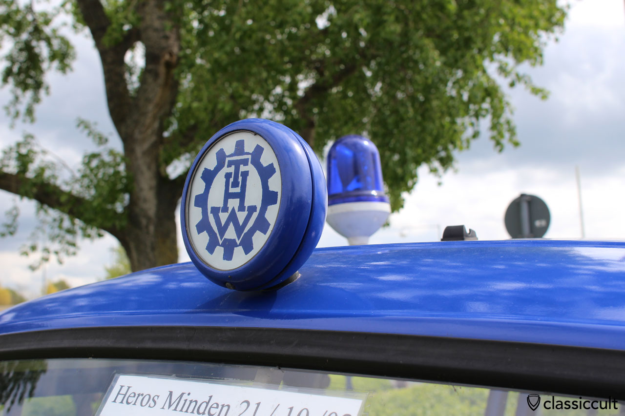 THW Minden VW T2 Bus Hella Dachlampe