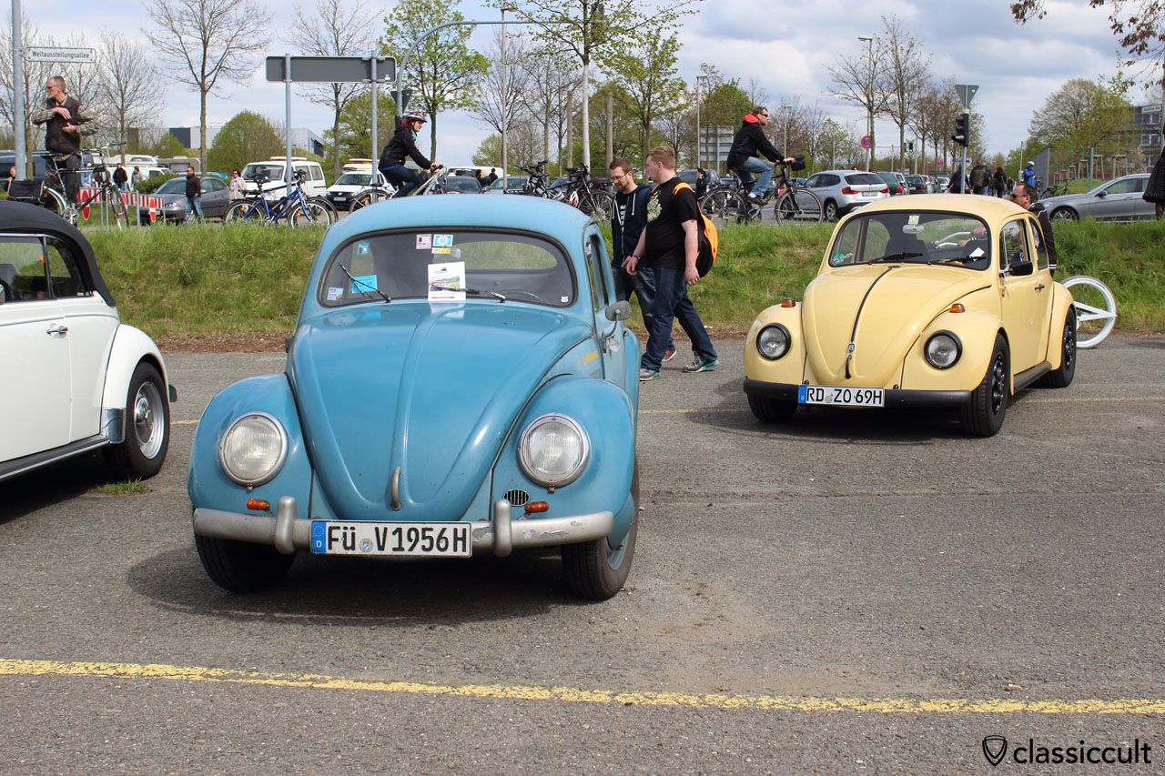 VW Standard Käfer Ovali, BJ 1956, blau