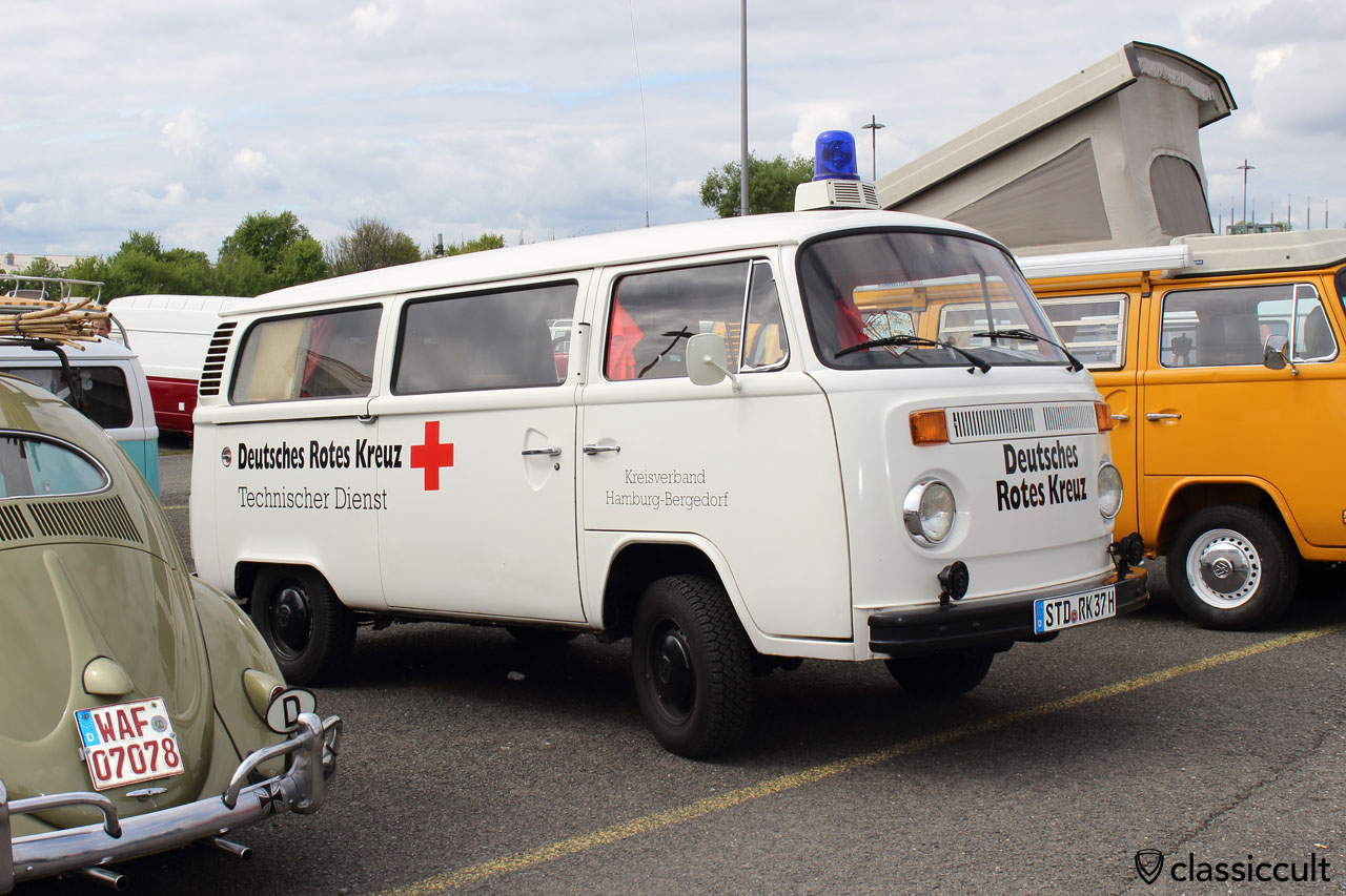 Deutsches Rotes Kreuz Hamburg Bergedorf VW T2 Bus Einsatzwagen