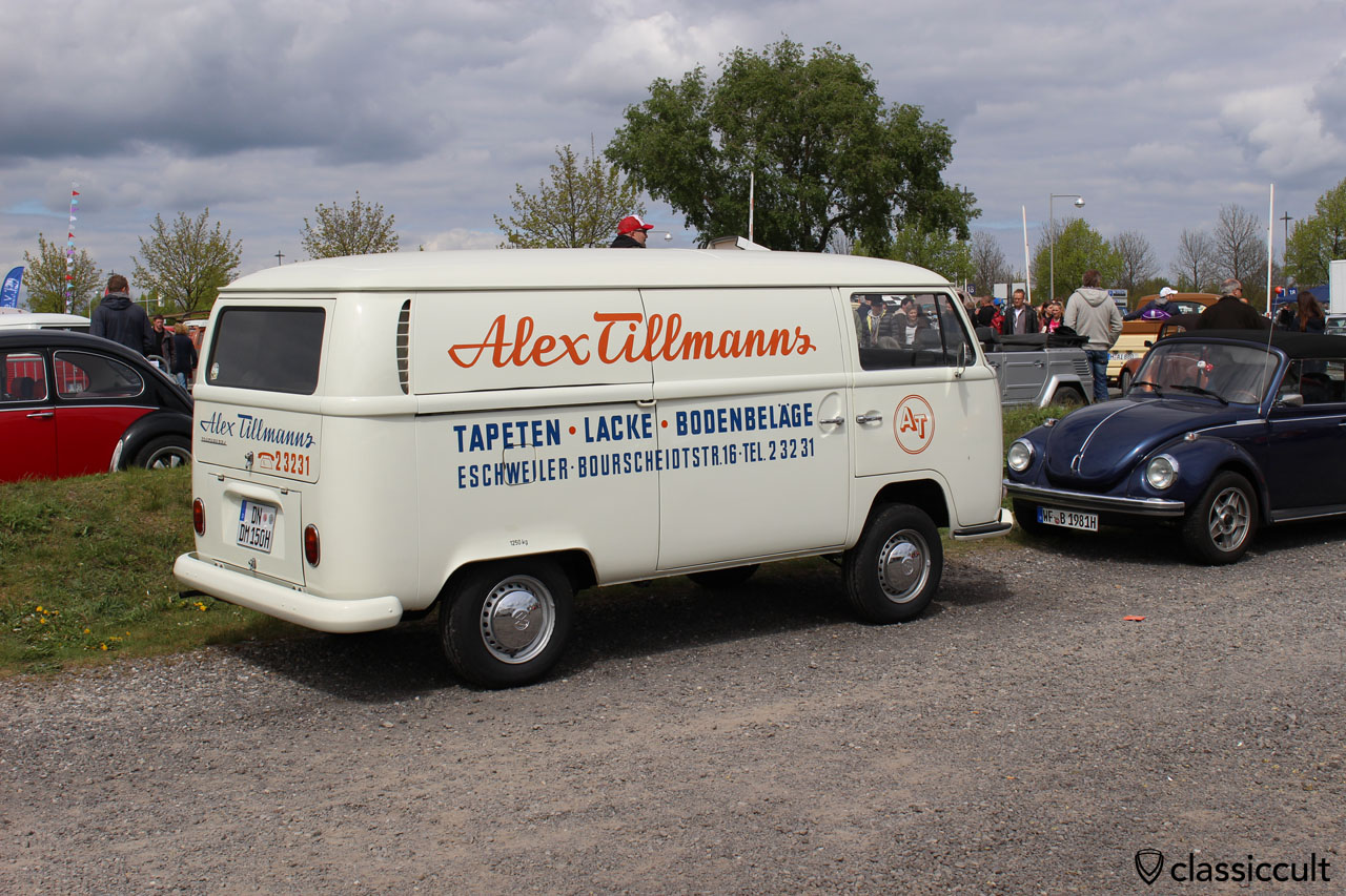 Alex Tillmanns Eschweiler, Tapeten Lacke Bodenbeläge, T2a Kasten Bus