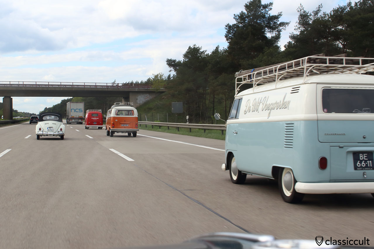 16:29 Maikäfertreffen 2015 Heimfahrt auf der Autobahn Richtung Hamburg / Bremen