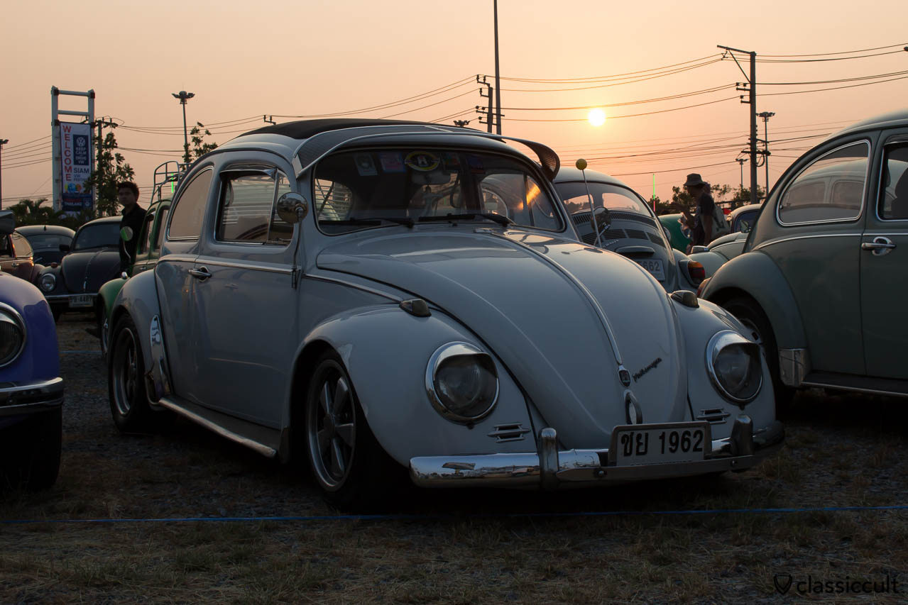 1962 VW Bug sunset in Bangkok