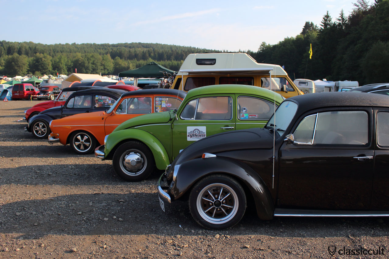 VW Line Up Bug Show Spa Campground 2014