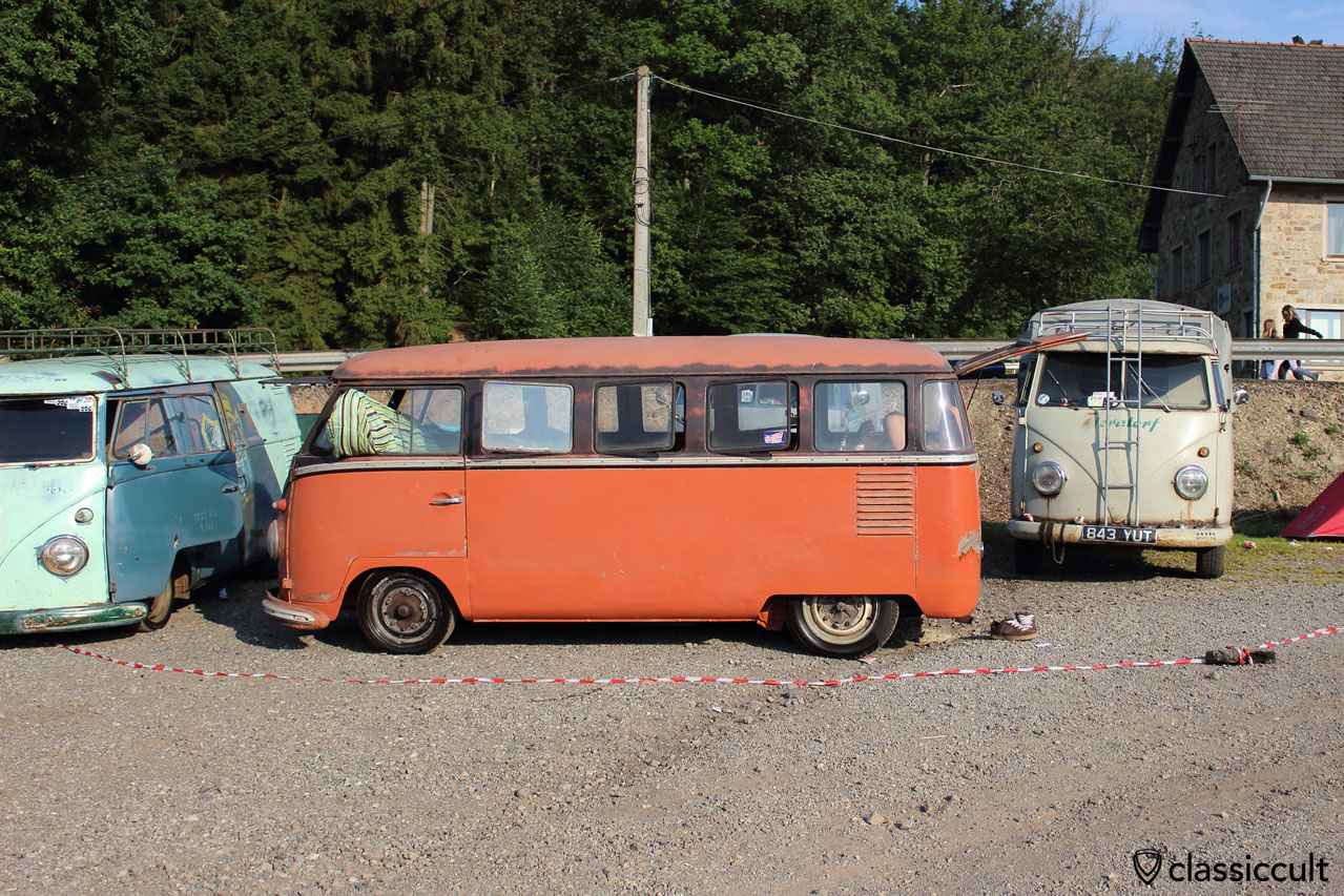 T1 VW Bus with owner and mobile inside, SPA 2014