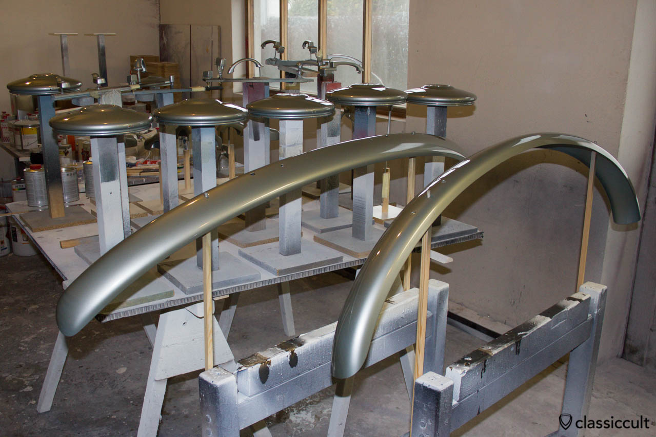 Steel Grey parts for the VW 1200 A Bug fresh painted.