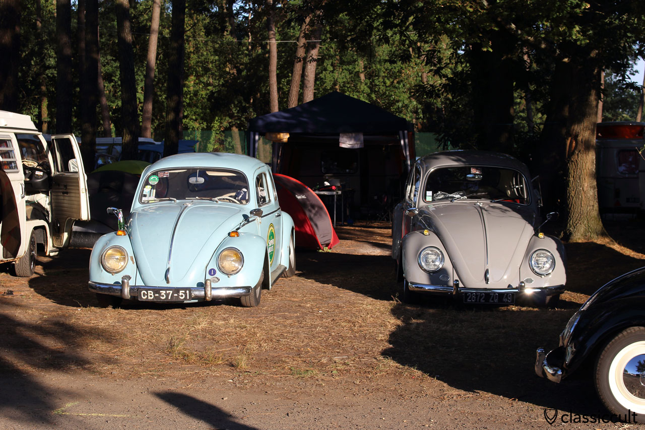 VW Beetles with Albert swan neck mirror