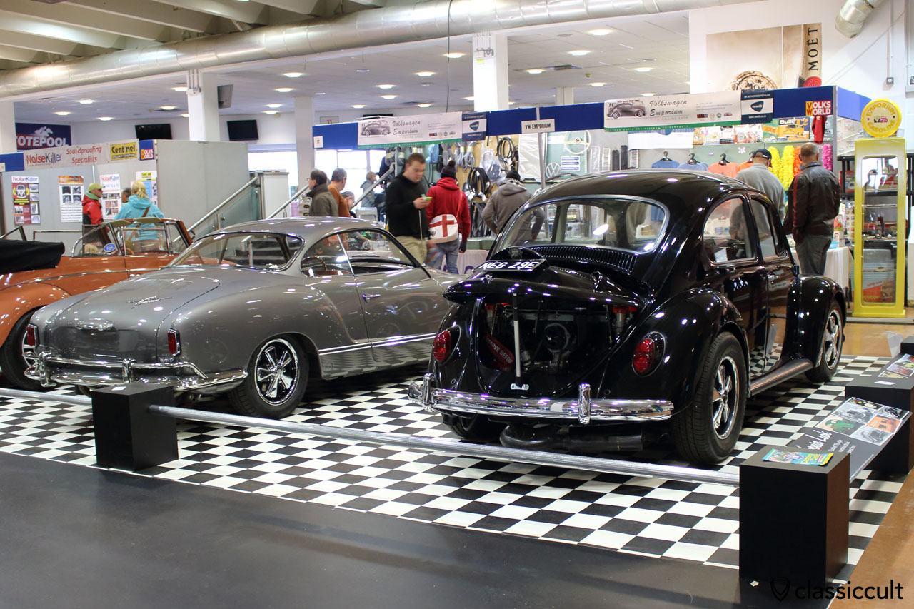 Karmann Ghia from Kenneth Anno and black Callook Beetle, Volksworld VW Show