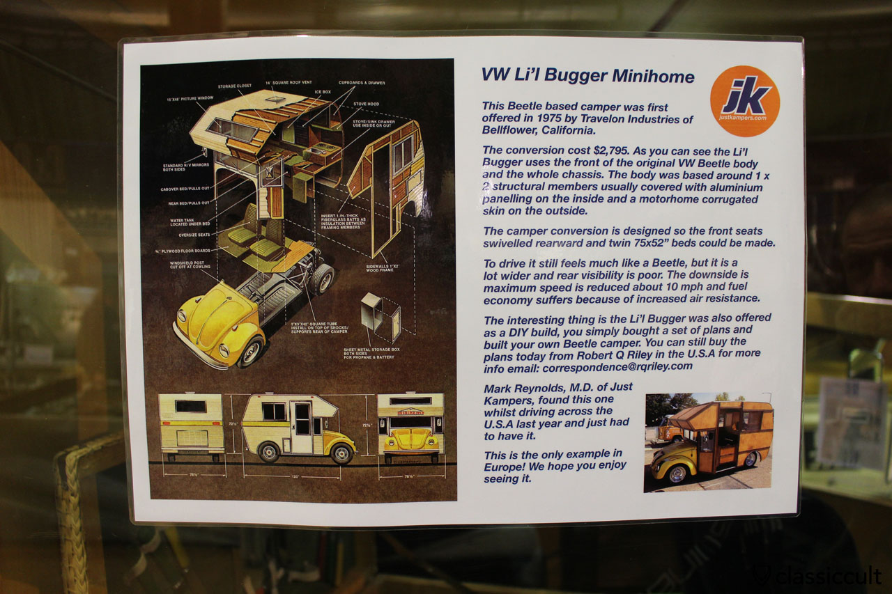 VW Lil Bugger Minihome, VW Beetle based camper instructions
