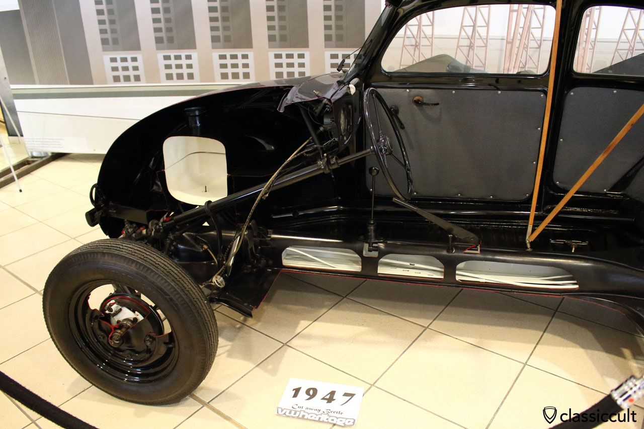 1947 Cut away VW Beetle, front view