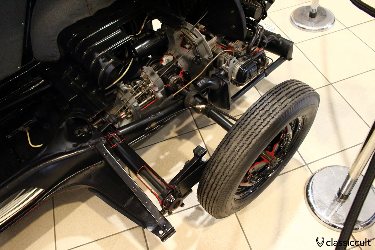 1947 Cut away VW Beetle, rear view