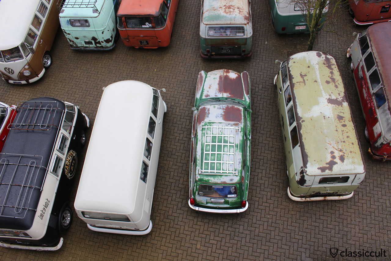 Patina VW Type 3, top aerial view