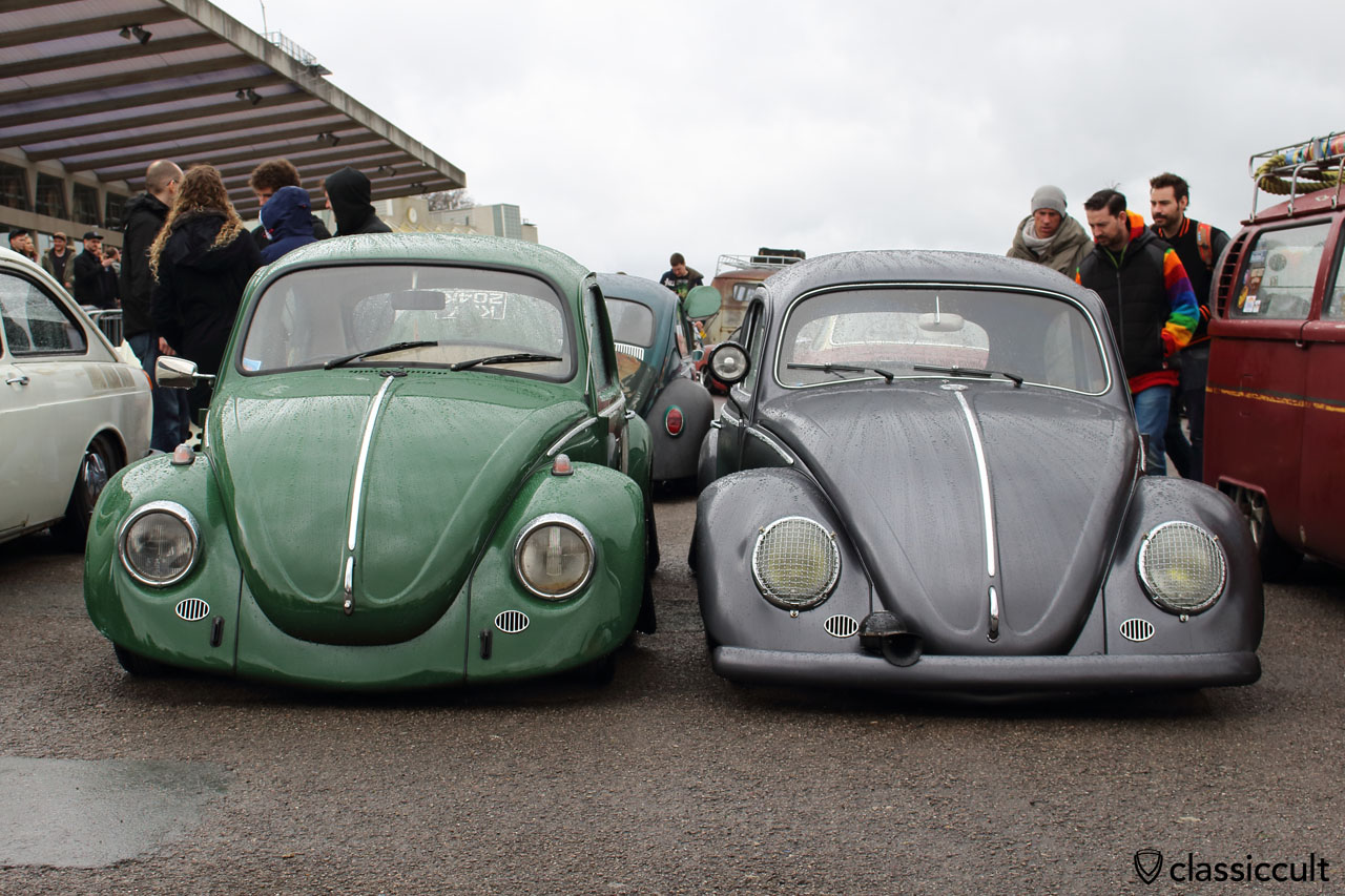 VW Beetle with search lamp and bumper horn