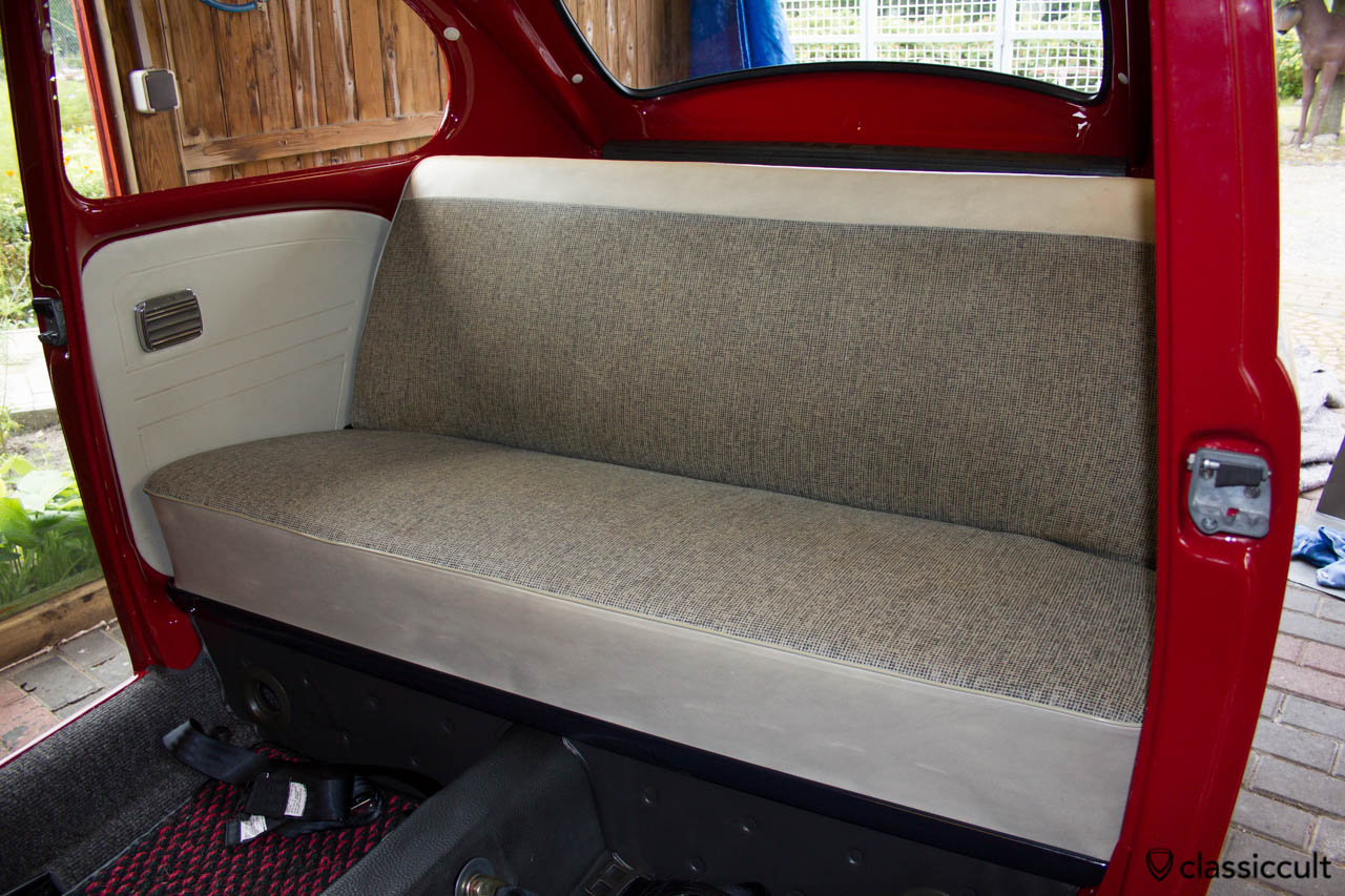VW 1200A rear seat