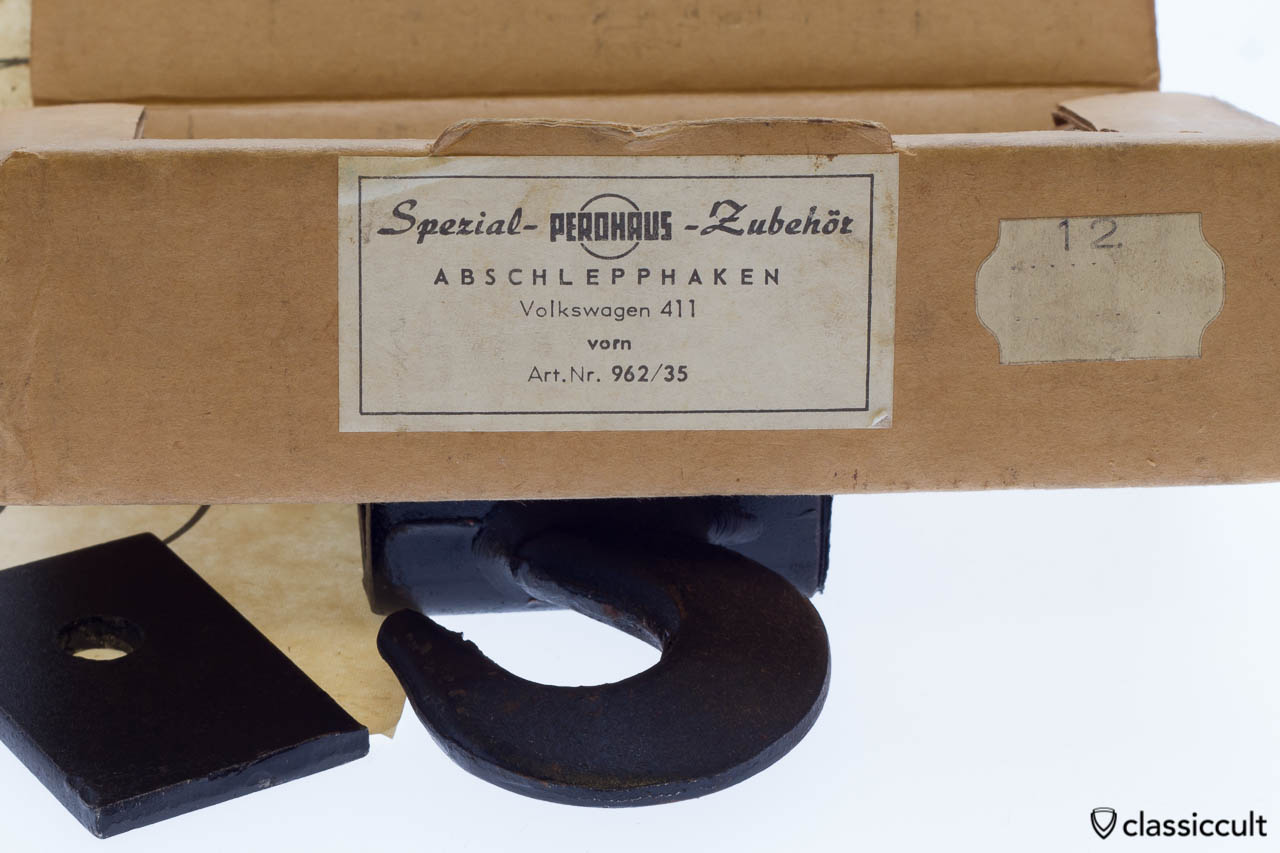 PEROHAUS Abschlepphaken VW, new old stock