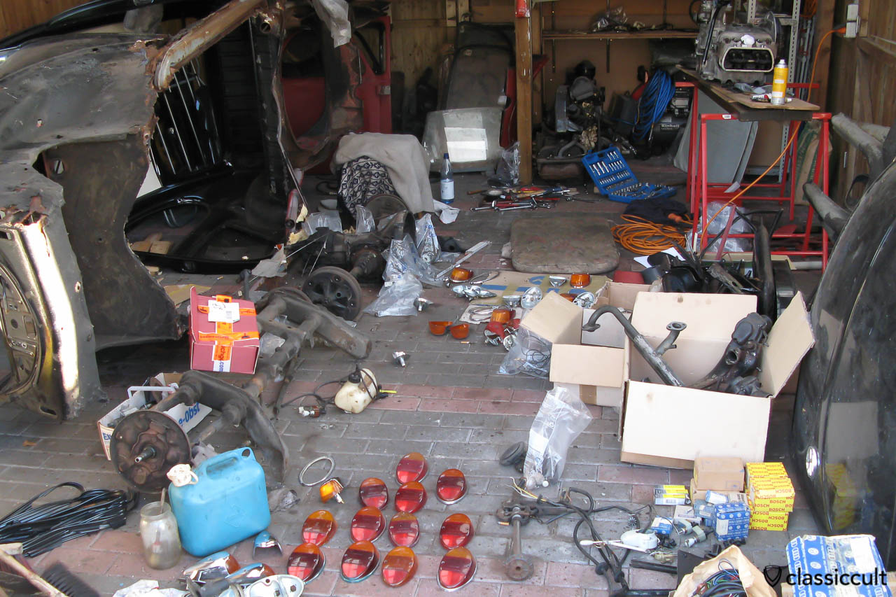 VW Beetle restoration disassembling