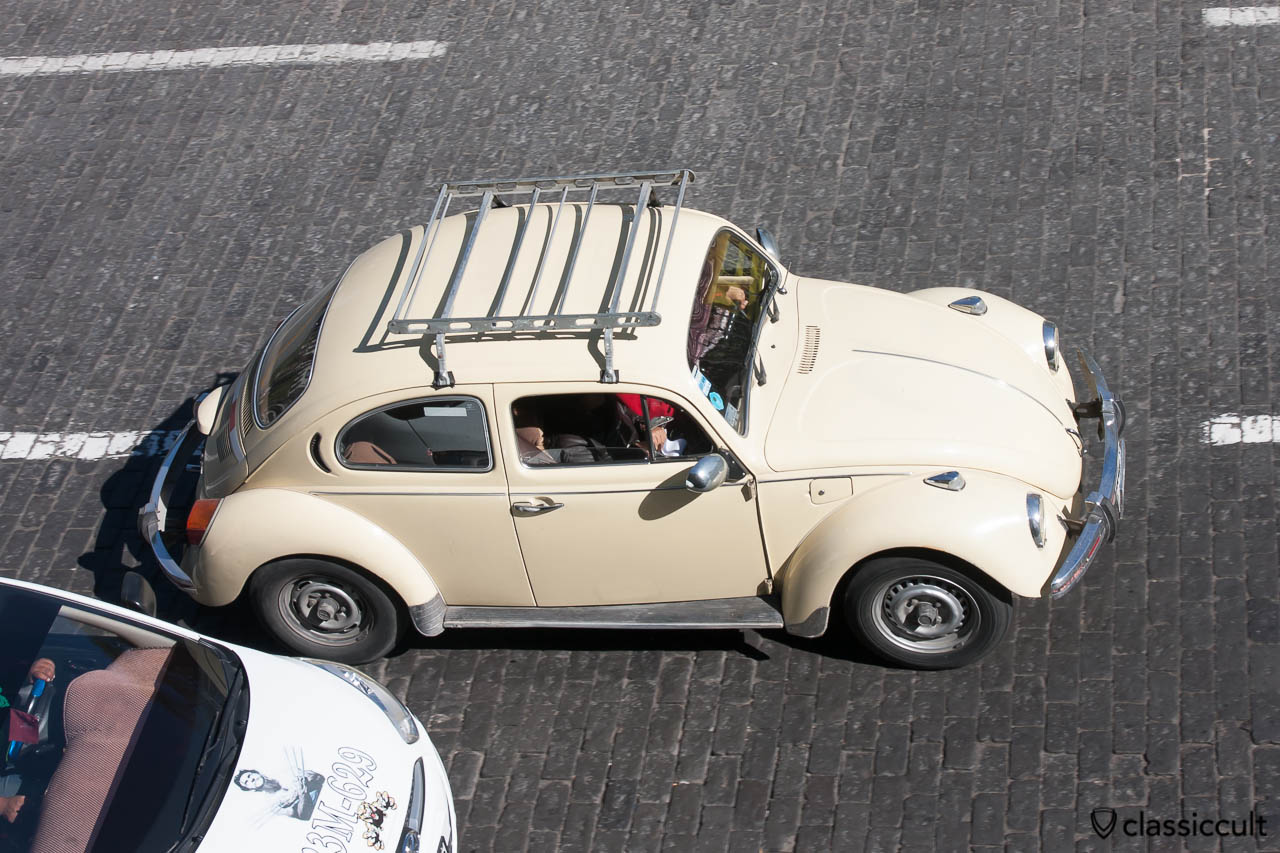 VW Beetle on Plaza de Armas Arequipa, Peru, May 8, 2013