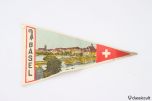 Vintage VW Bug Basel Switzerland flag