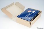 blue Tin First Aid Box Germany 1960-1970 NOS