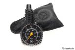 Mercedes W Germany tyre pressure gauge with leather pouch