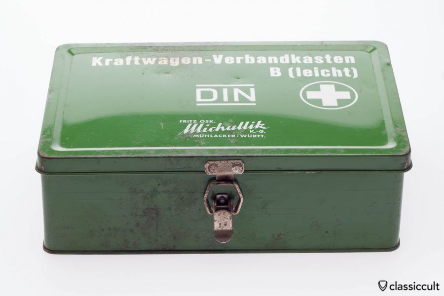 First aid kit Kraftwagen Verbandkasten Germany 1963