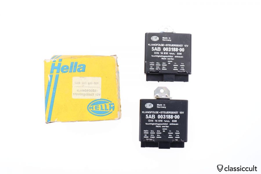 Hella Alarm Beacon Relay Klangfolge Steuergerät 12V