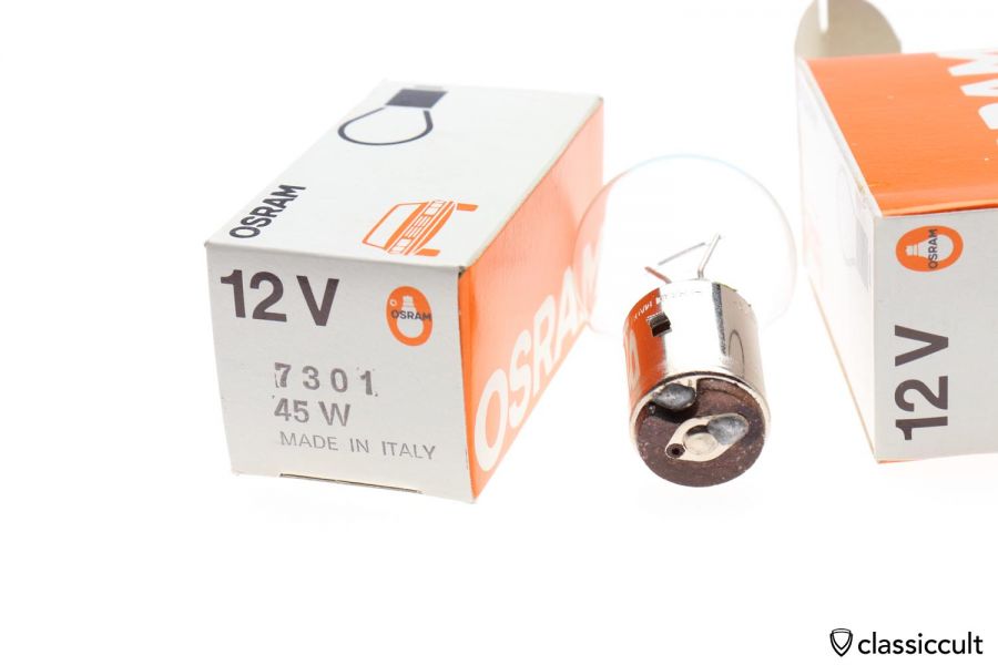 Osram 7301 12v 45w Bas Bilux Bulb Nos