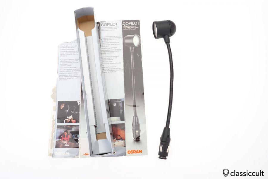 Osram Copilot Rally Dash Map Lamp Camping 70ies NOS