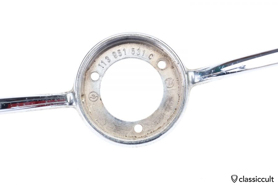 VW Bug Petri Steering Wheel Horn Ring 113951531C