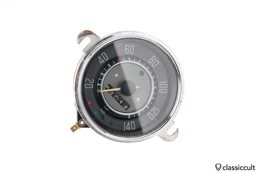1961 VW Beetle 113957021D SWF Speedometer 140 KM/H