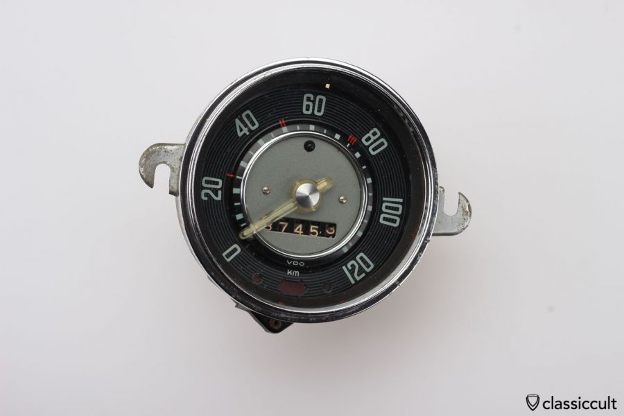 VW Beetle VDO Speedometer 11/58 120 KMH