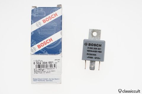 6V Bosch Fog Light Lamp Relay 5-pin 0332204001 NOS