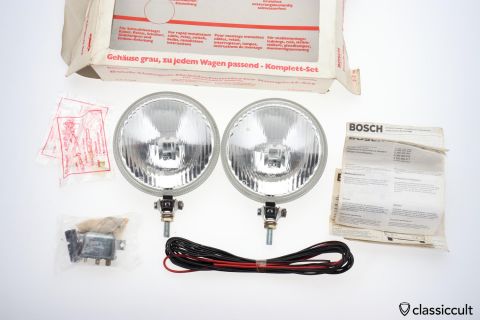 Bosch Halogen Fog Light Kit 160mm 1974 NOS