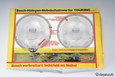 Bosch Halogen Touring Fog Lamps 190 mm 1979 NOS