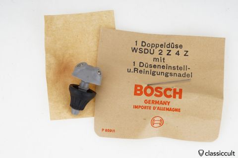 Bosch windshield washer nozzle grey 1959 NOS