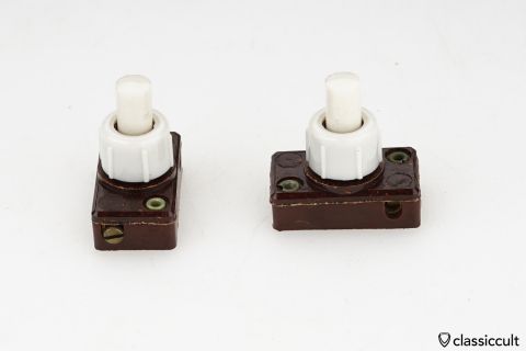 small German Push-button ON/OFF Latching Switch