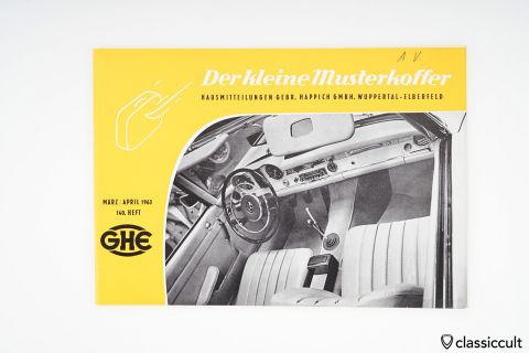 GHE HAPPICH Musterkoffer Magazin 1963 Geneva Motor Show