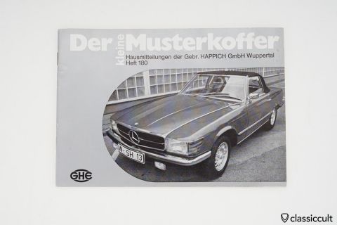GHE HAPPICH Magazin 1972 Mercedes 350 SL soft top